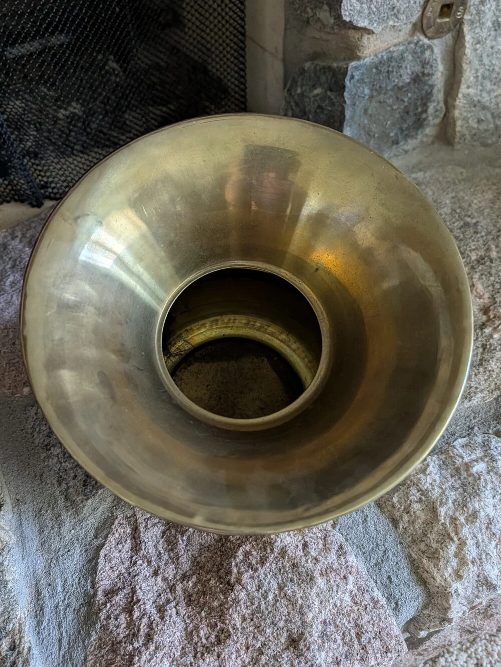 VINTAGE BRASS SPITTOON redskin chewing tobacco - Picture 6 of 7